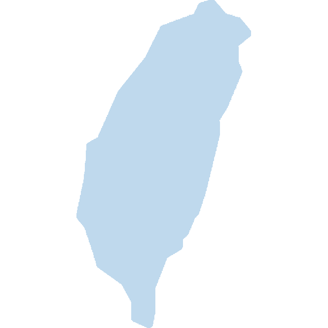 A blue Taiwan island